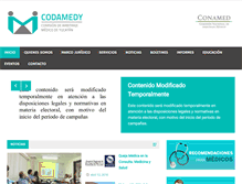 Tablet Screenshot of codamedy.ssy.gob.mx